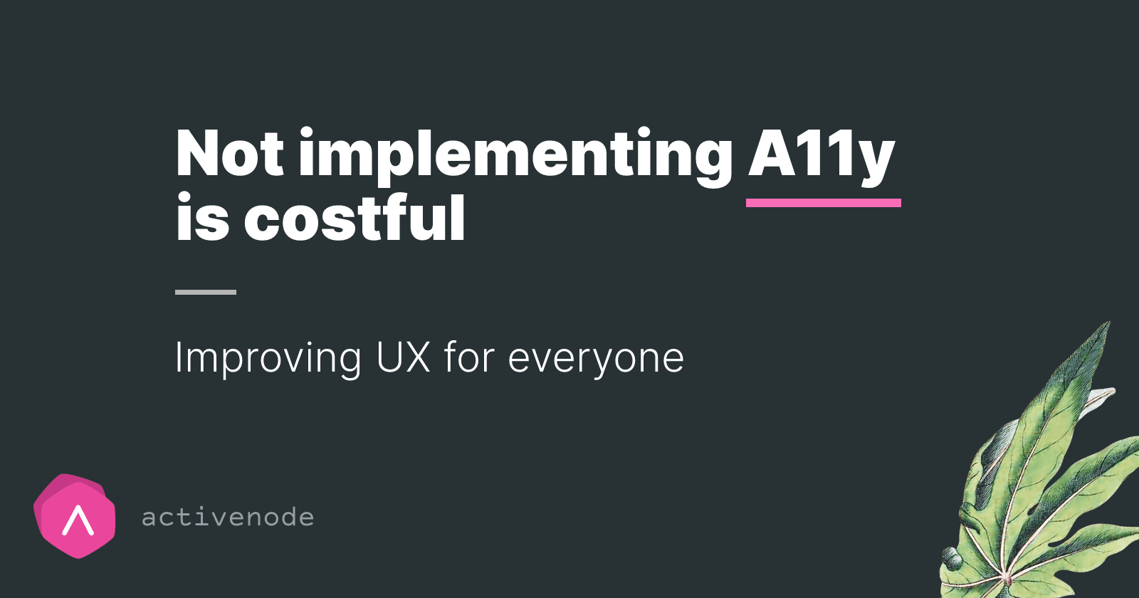 Don't be a pr*ck: Frontend Engineers and Accessibility